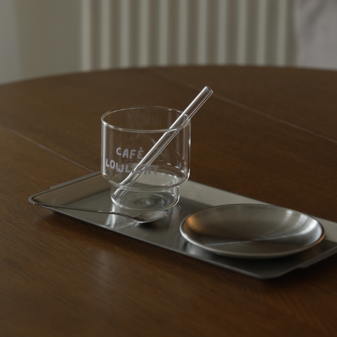 Iced Coffee Glass (Short with Cafe Lowlight)